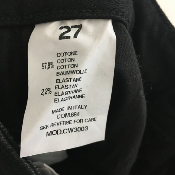 Off-White StreetWear Womens Size 27 Jean 2013 Rare Black Patchwork Logo Jean - Picture 14 of 16